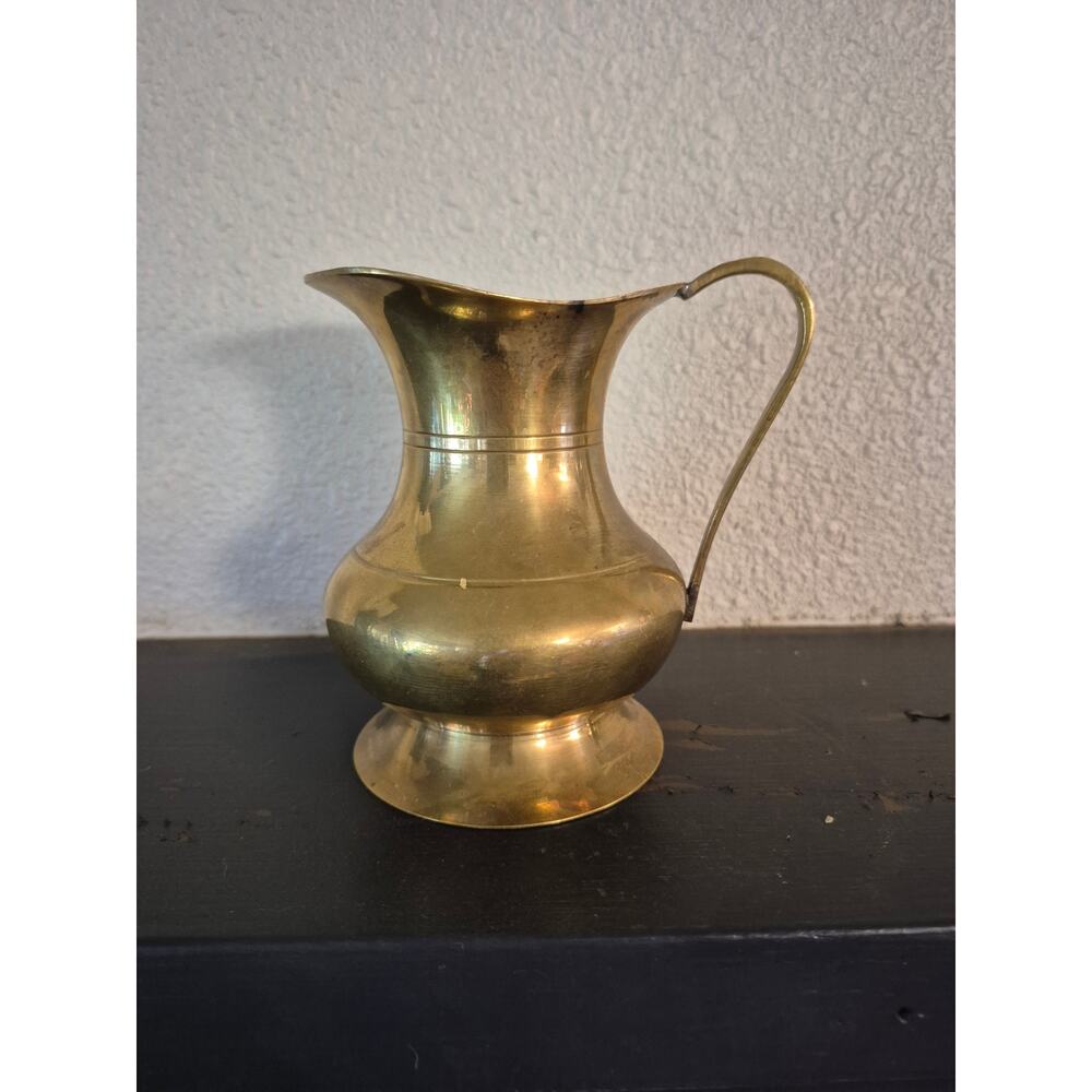 Vintage Small Brass Pitcher